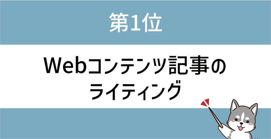 初心者でも行いやすい副業ランキング　ライティング編